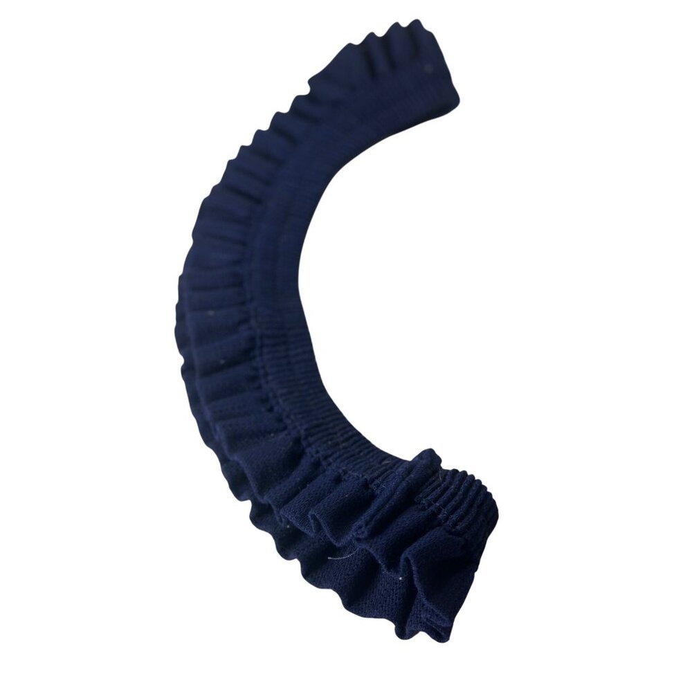 Longaberger Navy Blue Elastic Ruffle Basket Protector Band 13.5" Accessory‎